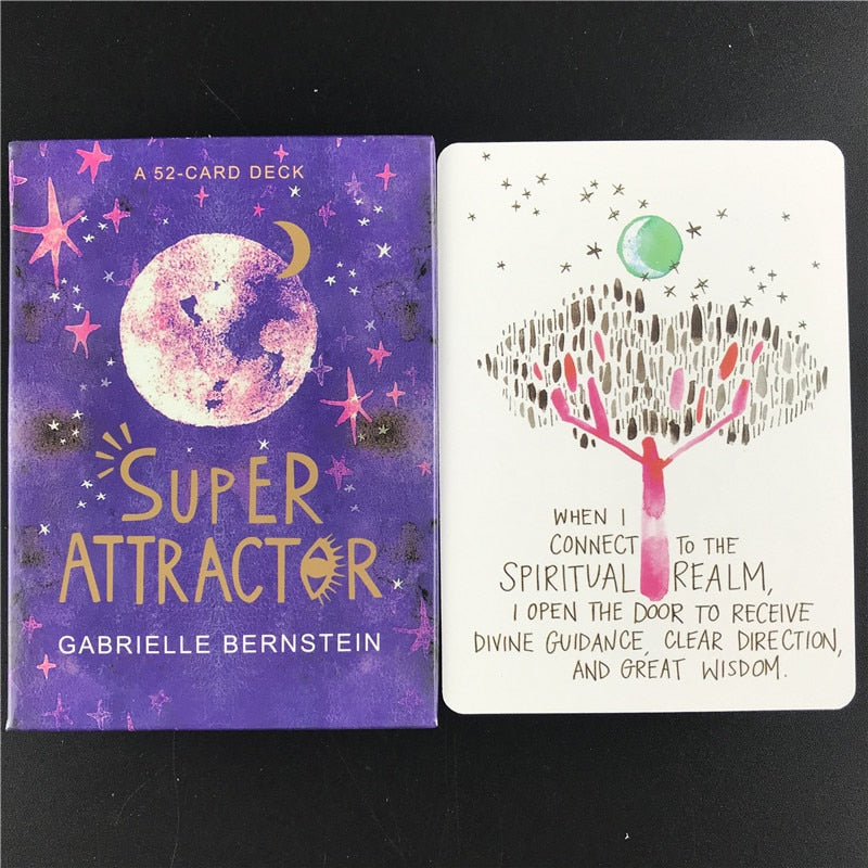 Super Attractor Tarot Card Deck Full English Guidebook Read Fate Family Party Board Game Oracle Playing Cards