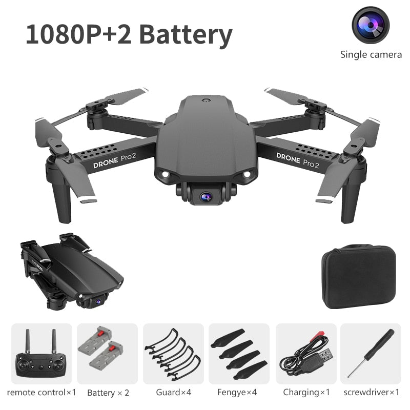 LSKJ E99 Pro2 RC Mini Drone 4K HD Dual Camera WIFI FPV Professional Aerial Photography Helicopter Foldable Quadcopter Dron Toys