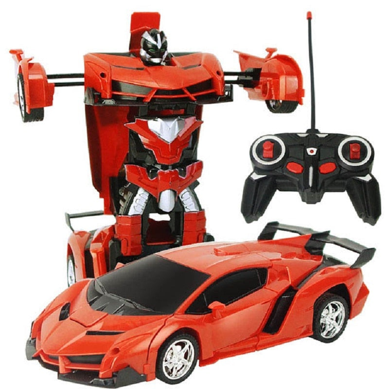 Car Toys RC Car Transformation Robots Remote control Sports Vehicle Model Robots Toys Cool Deformation Car Kids Christmas gifts
