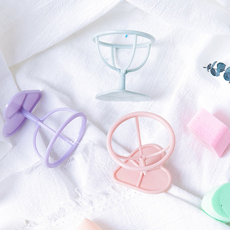 4PCS Sponge Puff Face Foundation Soft Drop Gourd Waterdrop Powder Puff Egg Puff Sponge Drying Holder Makeup Cosmetic Puff Tools