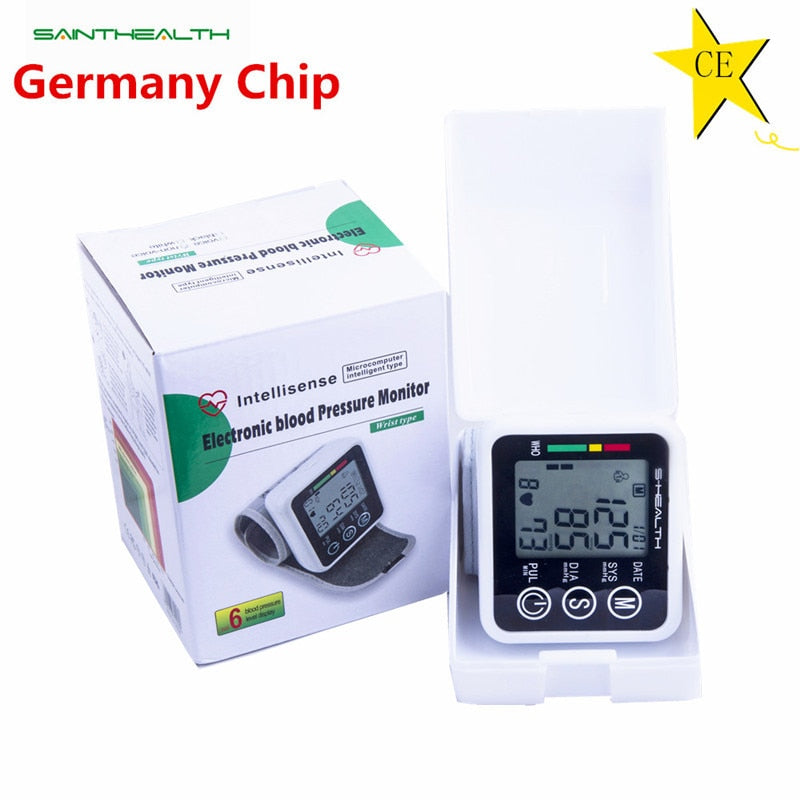 Russian Voice Tonometer Wrist Blood Pressure Monitor Automatic Wrist Digital Meter for Measuring And Pulse Rate Sphygmomanometer