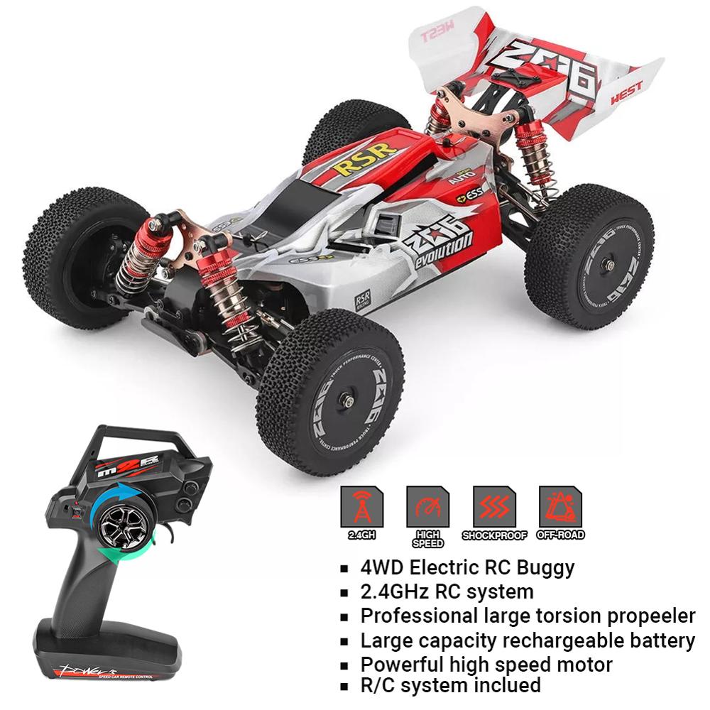2020 New 1/14 144001 RTR 2.4GHz RC Car Scale Drift Racing Car 4WD Metal Chassis Hydraulic Shock Absober Off-Road Vehicle Toy