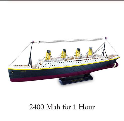 RC Boat 1:325 Titanic Sea Grand Cruise Ship 3D Titanic Century Classic Love Story RC Boat High Simulation Ship Model Toys