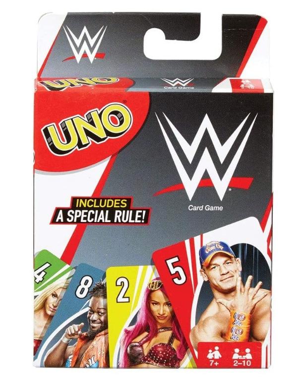 Mattel Games UNO: Disney Frozen II Marvel Avengers Jurassic World WWE Wrestling - Fun Family Friends Party Card Game