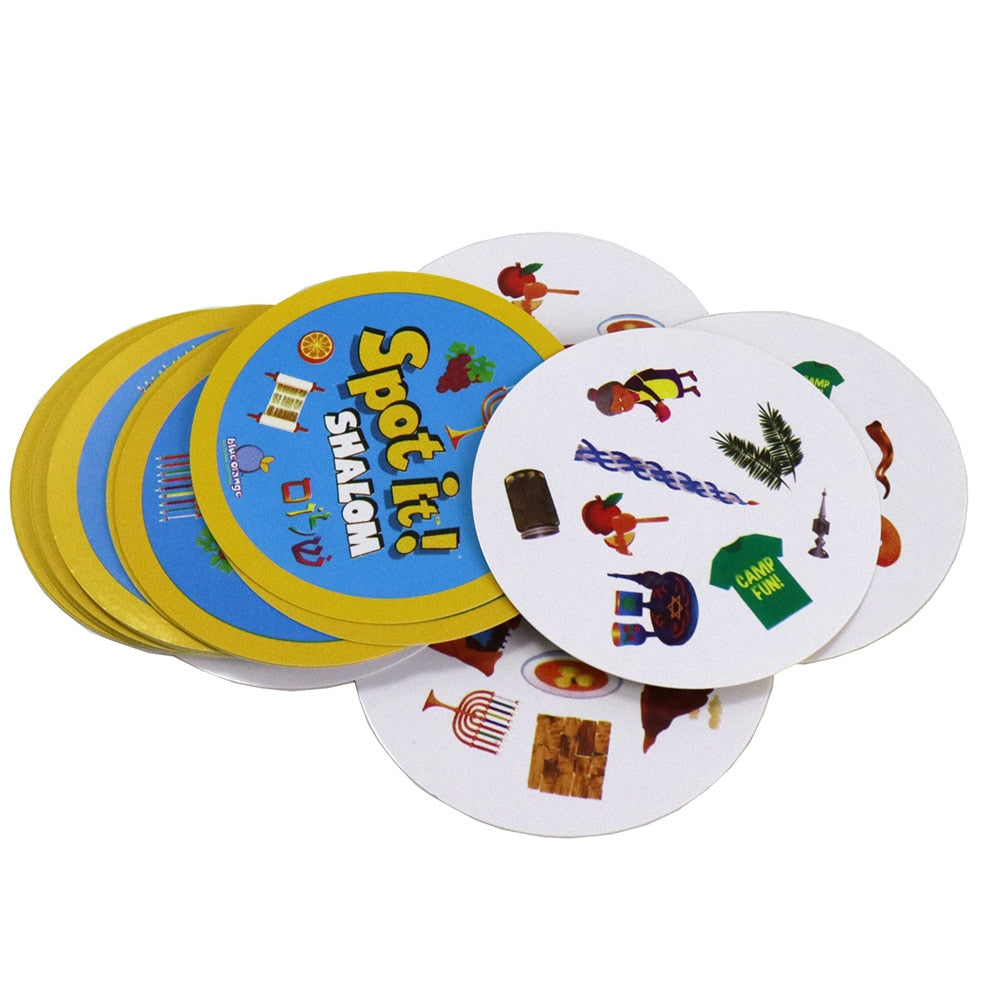 spot card games 70mm family party game for kids education enjoy it Dobble board game spot series red camp shalom holiday road