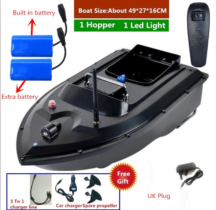 180Mins 500m RC Distacne Auto RC Remote Control Fishing Bait Boat Speedboat Fish Finder Ship Boat With EU charger US/UK Charger