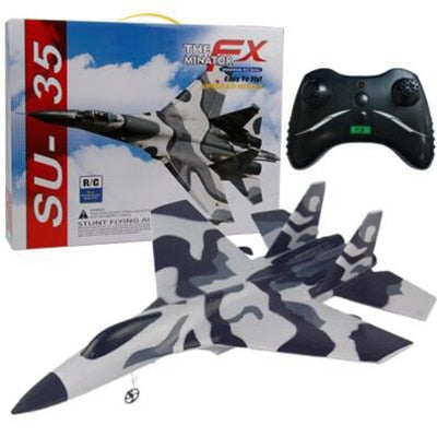 2.4G Glider Plane Hand Throwing Foam Drone SU35 RC Airplane Model Fixed Wing Toy Aviones Control Remoto Juguete Toys for Kids