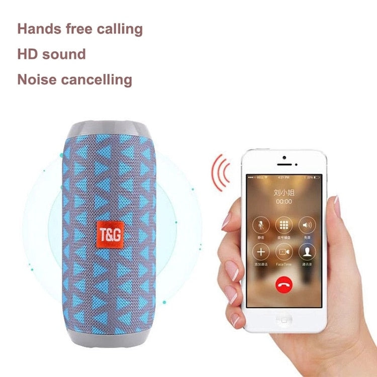 Portable Wireless Bluetooth Speakers TG117 Soundbar stereo subwoofer Outdoor Sports IPX5 Waterproof Support TF Card FM Radio AUX