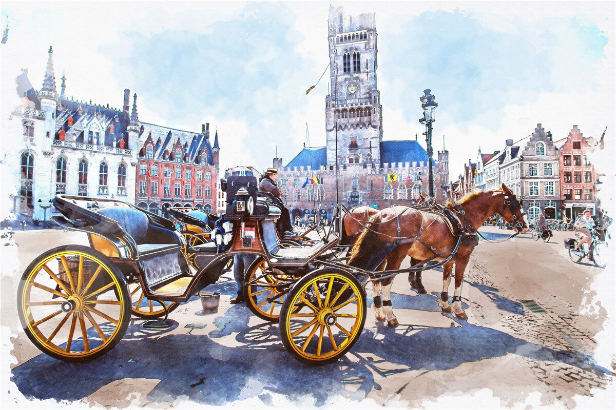TOBEFU 500 Pieces Jigsaw Puzzle Assembling Picture Landscape Decompression Puzzles Toy for Adult Children Kids Educational Gift