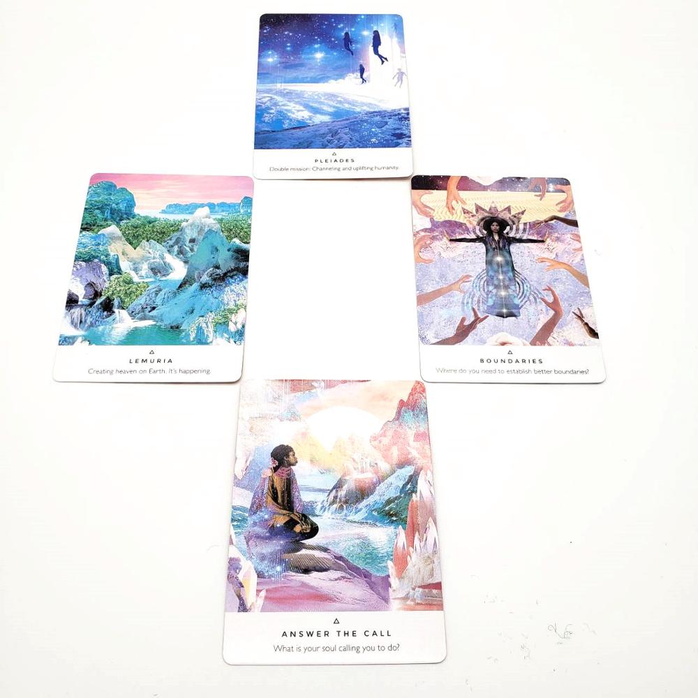 44 Pcs Oracle Tarot Cards Sheets Work Your Light Oracle Card Board Deck Games Palying Cards Game Entertainment