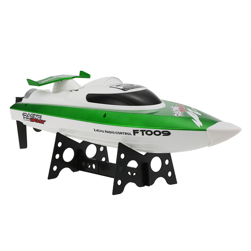 30KM/H FT009 Electric RC Boat 2.4G High Speed Radio Remote Controlled Speedboat Racing Ship Steerable Boats Adults RC Toy Gift