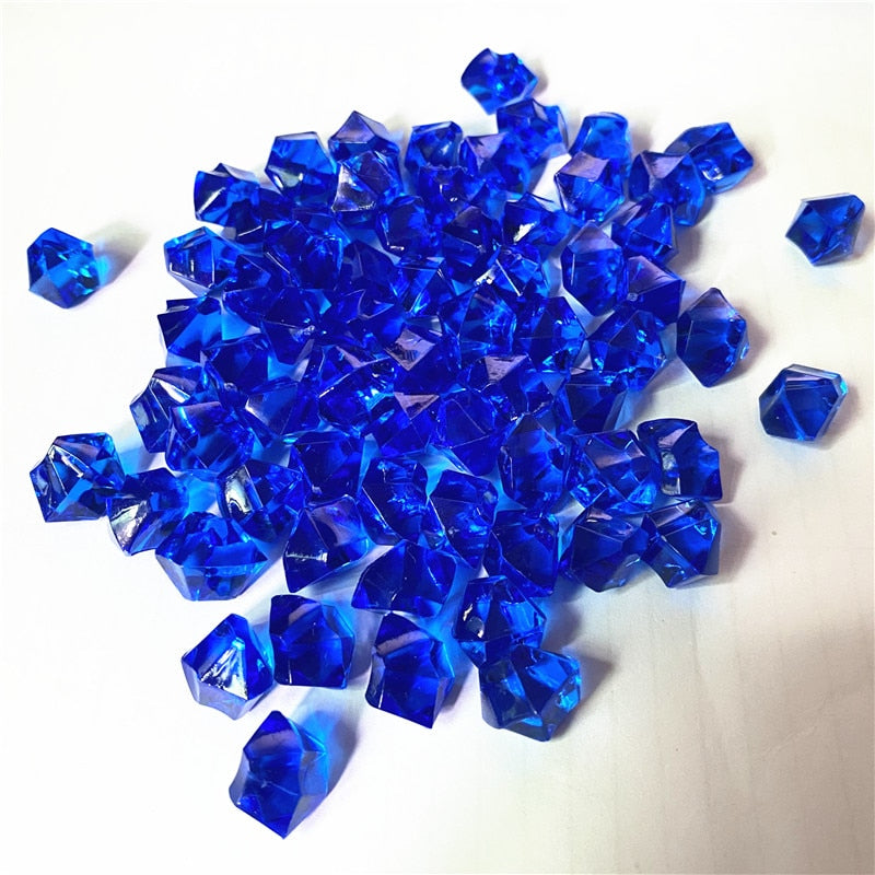 50PCS 14*11mm Acrylic Crystal Diamond Pawn Irregular Stone Chessman Game Pieces For Board Games Accessories 22 colors