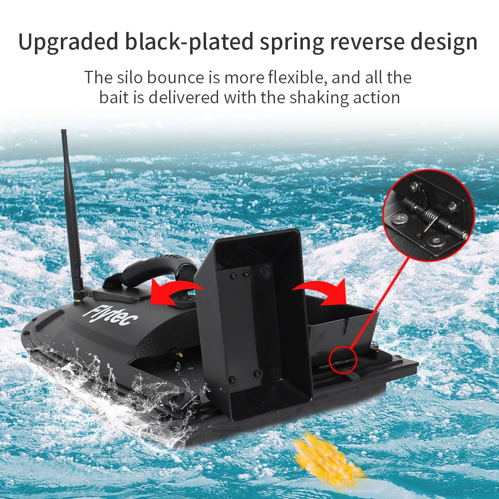 Flytec 2011-5 New Ungrade RC Bait Boat Fishing Tools Finder 1.5kg Loading 500m Remote Control Fishing Bait Boat RC Boat