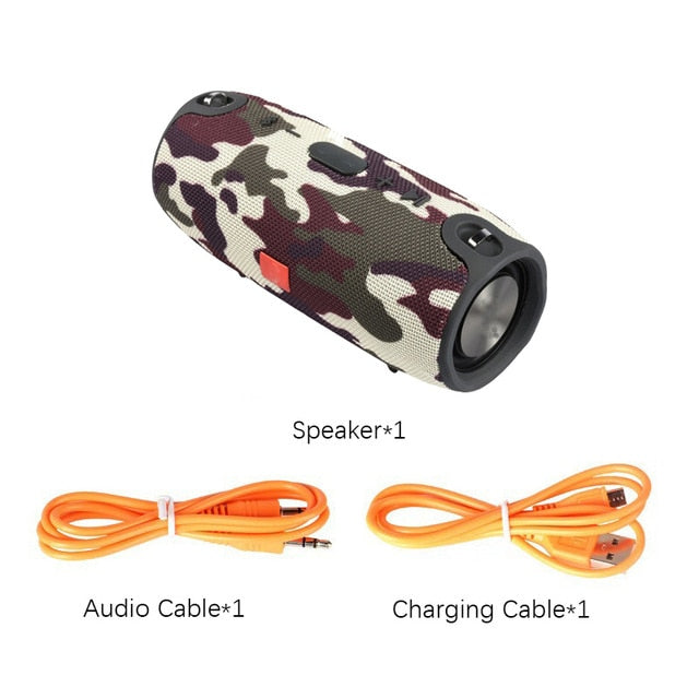 High Power 40W Bluetooth Speaker Waterproof Portable Column Super Bass Stereo For Comuter PC Speakers with FM Radio BT AUX TF