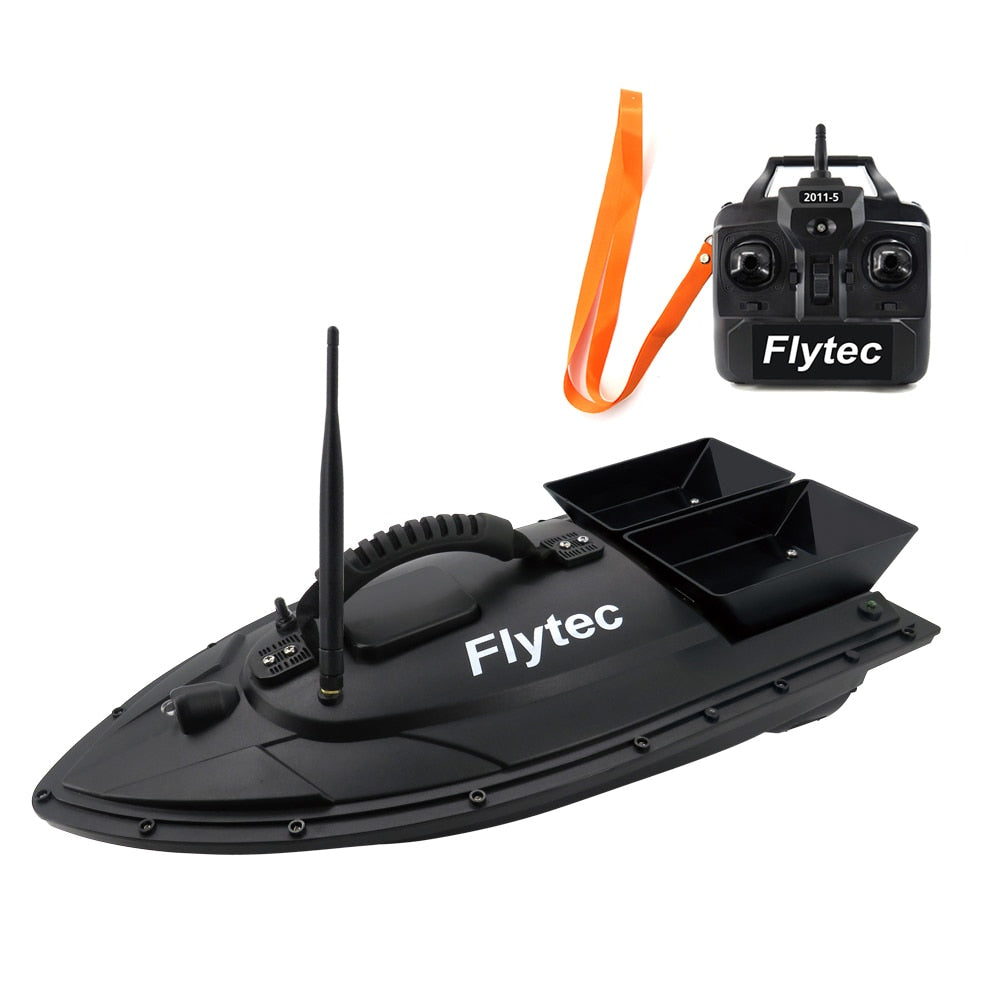 Flytec 2011-5 Generation Fishing RC Bait Boat Toy Dual Motor Fish Finder Remote Control Fishing Boat Speed Kit Christmas