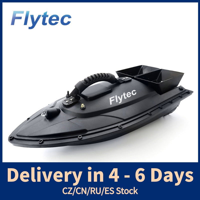 Flytec 2011-5 New Ungrade RC Bait Boat Fishing Tools Finder 1.5kg Loading 500m Remote Control Fishing Bait Boat RC Boat