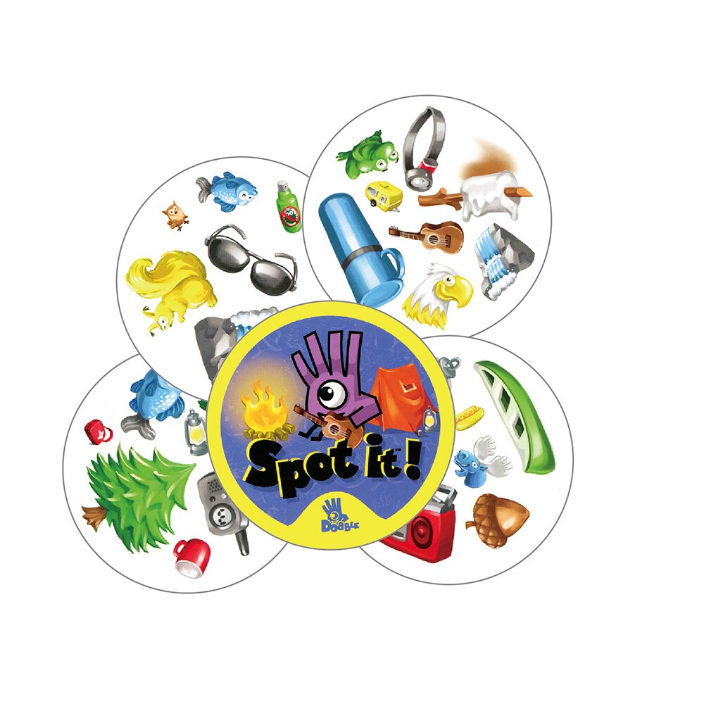 spot card games 70mm family party game for kids education enjoy it Dobble board game spot series red camp shalom holiday road