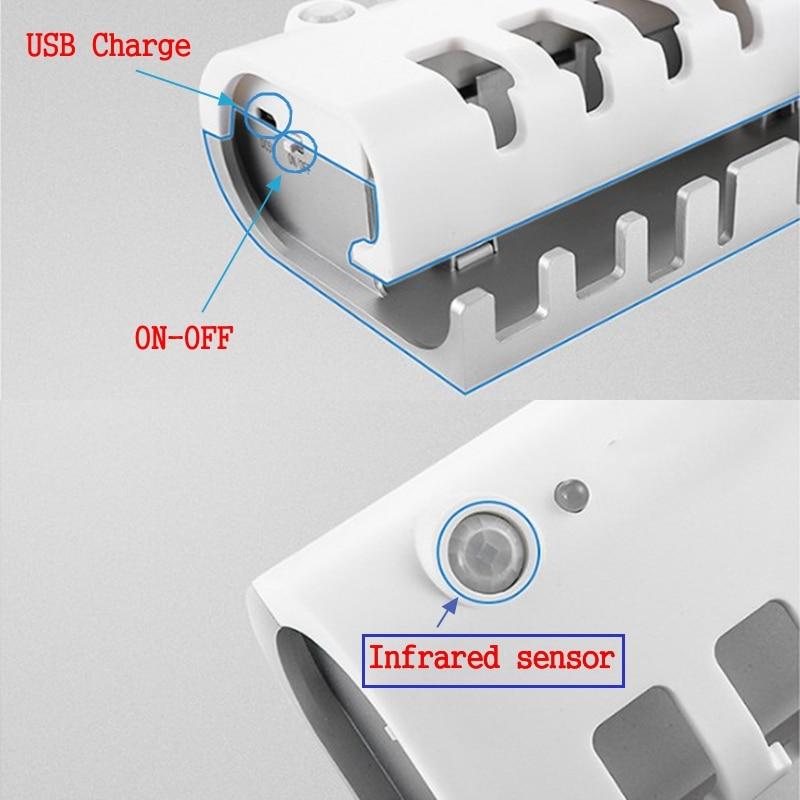 UV Toothbrush Holder Toothpaste Dispenser Solar Energy Bathroom Toothbrush Storage Box Multi-function Storage Holder USB Charge