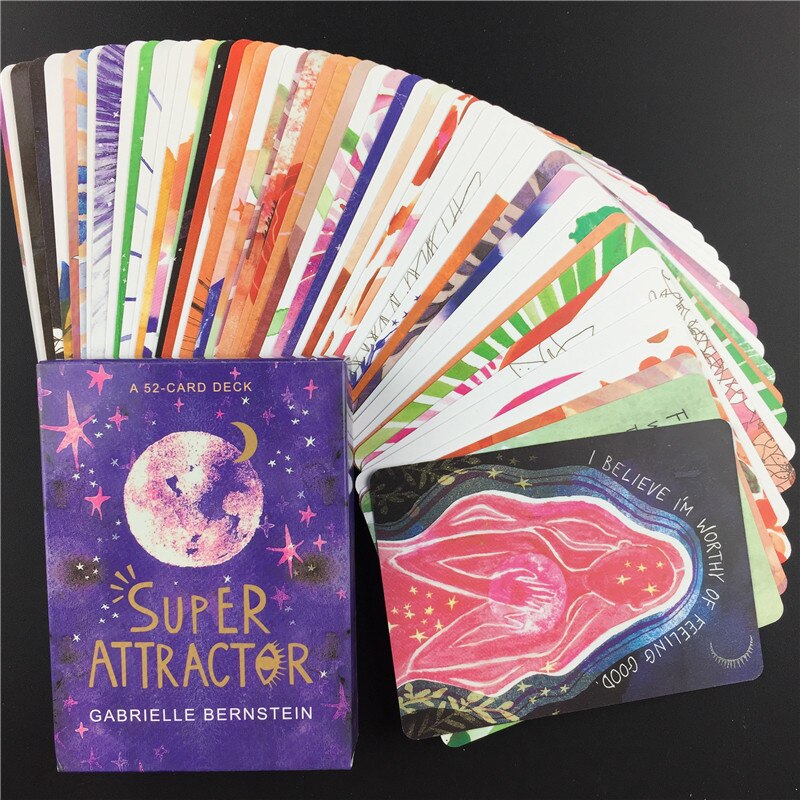 Super Attractor Tarot Card Deck Full English Guidebook Read Fate Family Party Board Game Oracle Playing Cards