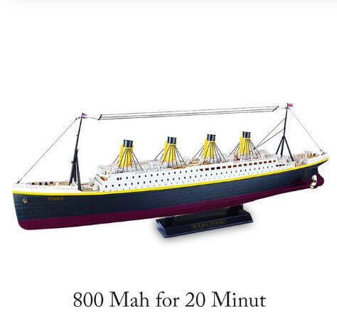 RC Boat 1:325 Titanic Sea Grand Cruise Ship 3D Titanic Century Classic Love Story RC Boat High Simulation Ship Model Toys