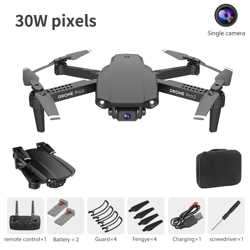 LSKJ E99 Pro2 RC Mini Drone 4K HD Dual Camera WIFI FPV Professional Aerial Photography Helicopter Foldable Quadcopter Dron Toys
