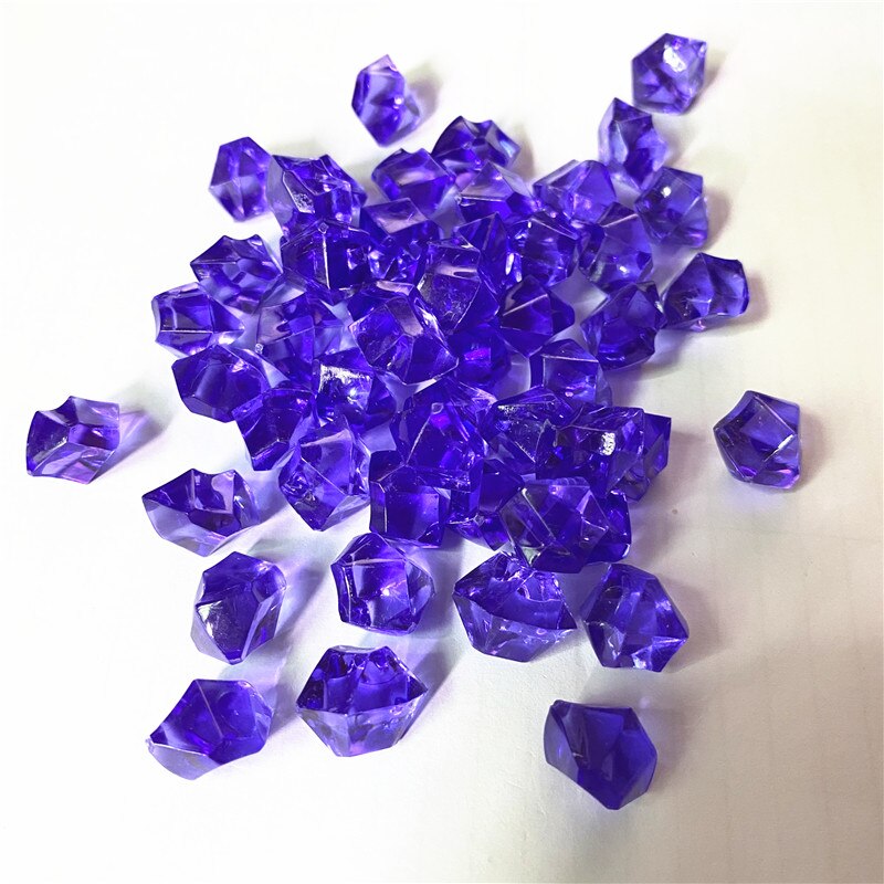 50PCS 14*11mm Acrylic Crystal Diamond Pawn Irregular Stone Chessman Game Pieces For Board Games Accessories 22 colors