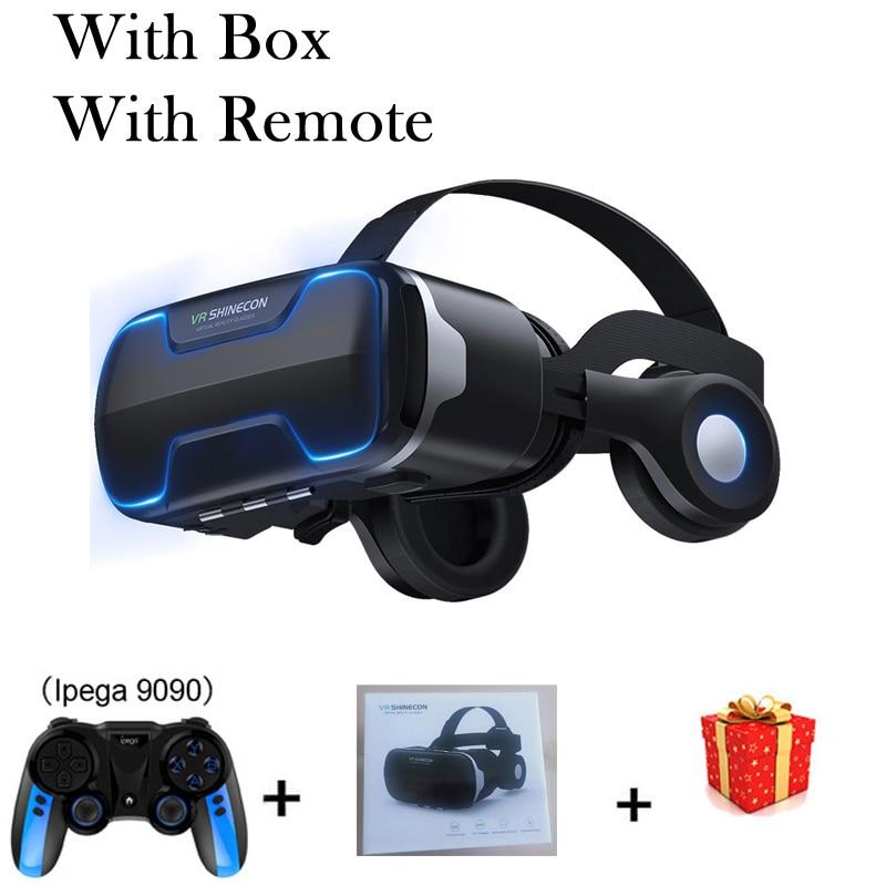VR Shinecon 3 D Casque Viar 3D Glasses Virtual Reality Headset Helmet Goggles Augmented Lenses for Phone Smartphone Binoculars