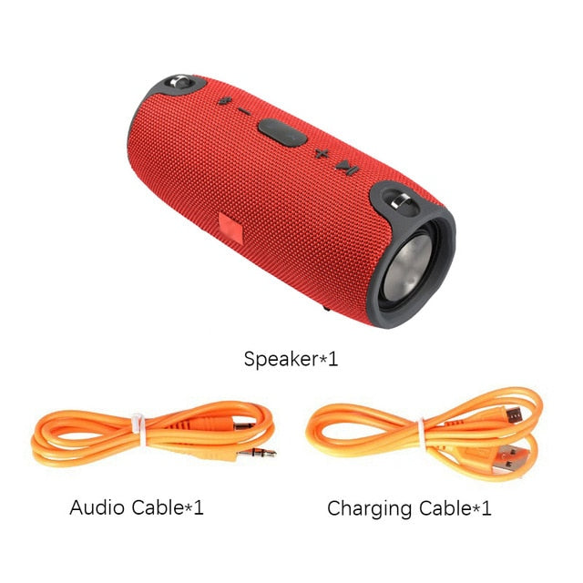 High Power 40W Bluetooth Speaker Waterproof Portable Column Super Bass Stereo For Comuter PC Speakers with FM Radio BT AUX TF