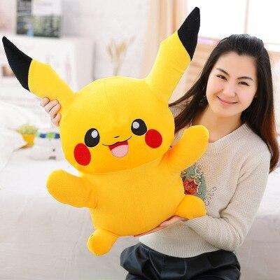 100cm Big Cute Pikachu Plush Toys Hot Anime Stuffed Animal Dolls Soft PP Cotton Pillow Kids Children Birthday Christmas Gifts