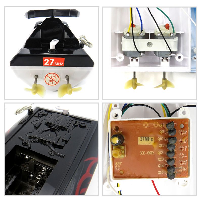 Flytec HQ2011-15C 10Km/H 27Mhz Mini Infrared Control Rc Boat Ship Toy for Kids Children Gift