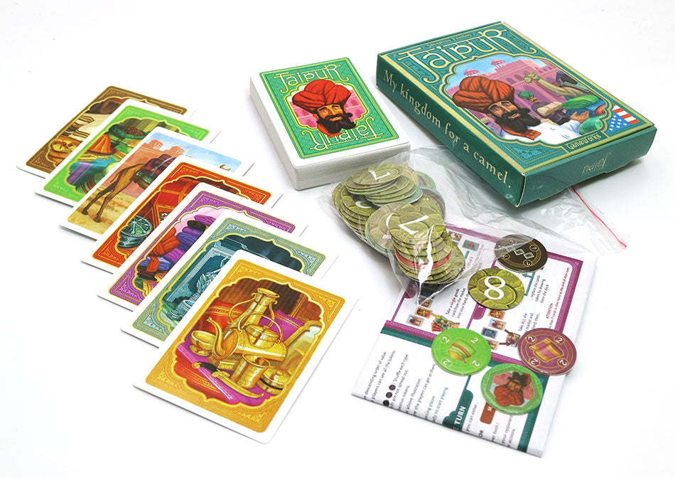 2020 Jaipur cards game English & Spanish rules 2 players game for couple family party board game Playing Cards for friend gift