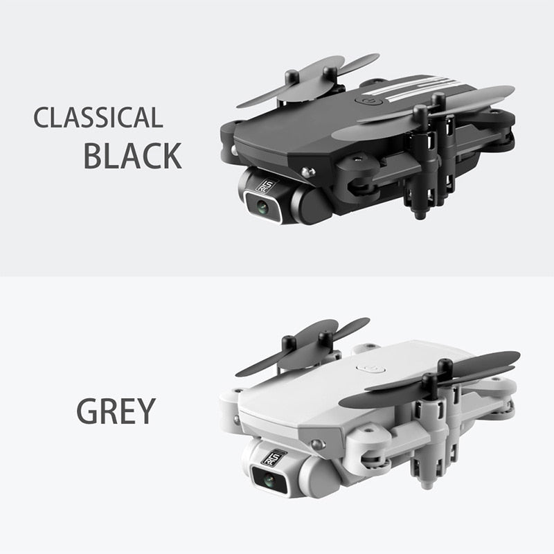 XKJ 2020 New Mini Drone 4K 1080P HD Camera WiFi Fpv Air Pressure Altitude Hold Black And Gray Foldable Quadcopter RC Dron Toy