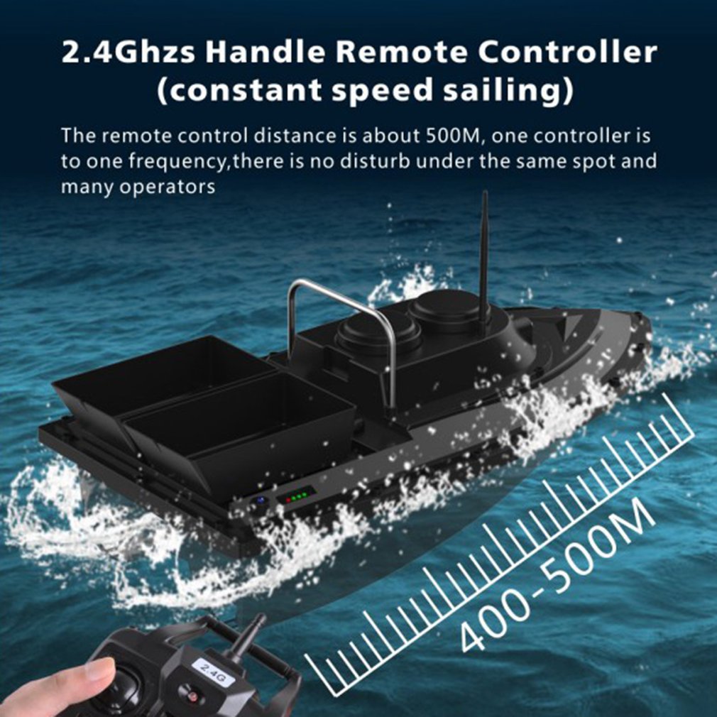 500M RC Fishing Finder Bait Boat Toys Upgraded Version Bait Nesting Remote Control Ship Fishing Ship Boats Tool EU/US Plug Gift