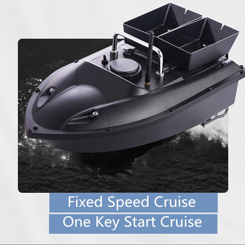 180minis life 500m Distance Double Hopper RC Fishing Bait boat With 3pcs 5200mah boat battery free car charger waterproof bag to