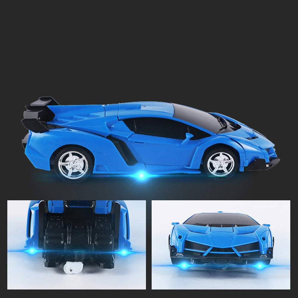 One-Click Deformation 360 Degree Remote Control Car Robot 2.4 GHz Remote Deformation Car Robot Toy Children Car Toy