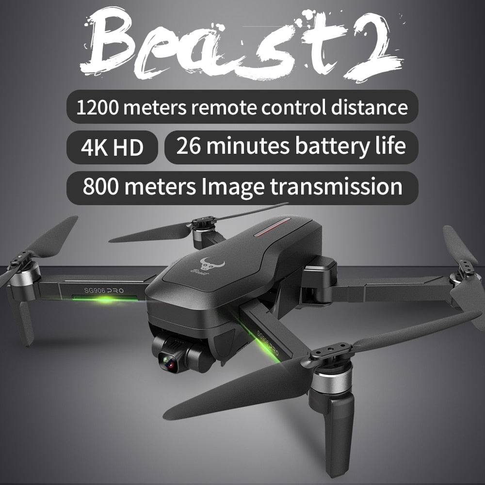 2020 NWE SG906 PRO2 drone 4k HD 5G camera Triaxial anti-shake Self-stabilizing gimbal Upgraded version drones distance 1.2km