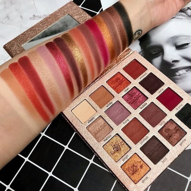 IMAGIC New Arrival Charming Eyeshadow 16 Color Palette Make up Palette Matte Shimmer Pigmented Eye Shadow Powder