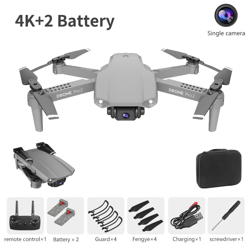 LSKJ E99 Pro2 RC Mini Drone 4K HD Dual Camera WIFI FPV Professional Aerial Photography Helicopter Foldable Quadcopter Dron Toys