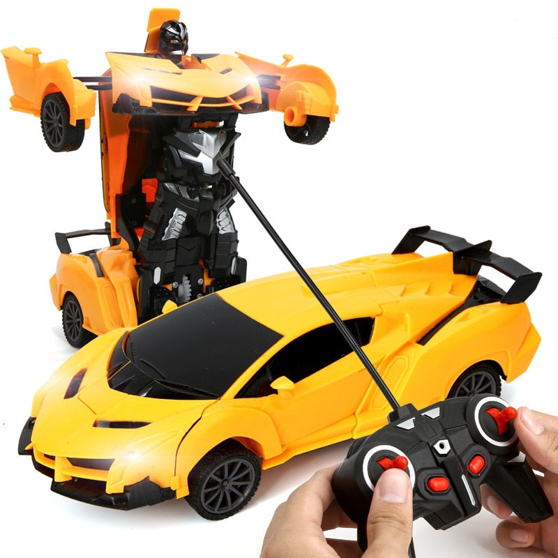 Car Toys RC Car Transformation Robots Remote control Sports Vehicle Model Robots Toys Cool Deformation Car Kids Christmas gifts
