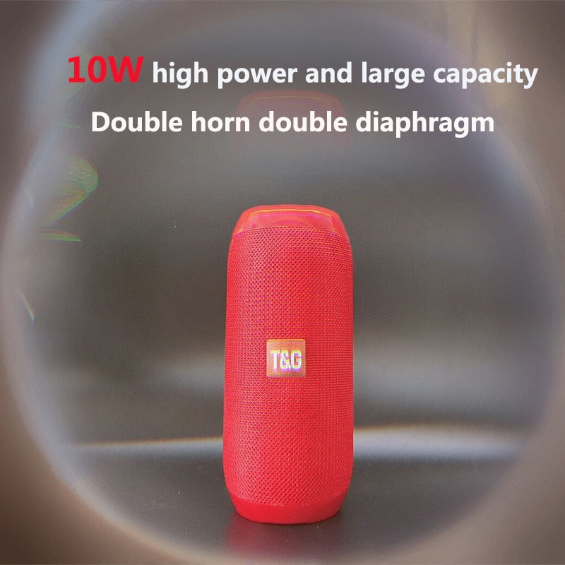 Portable Wireless Bluetooth Speakers TG117 Soundbar stereo subwoofer Outdoor Sports IPX5 Waterproof Support TF Card FM Radio AUX