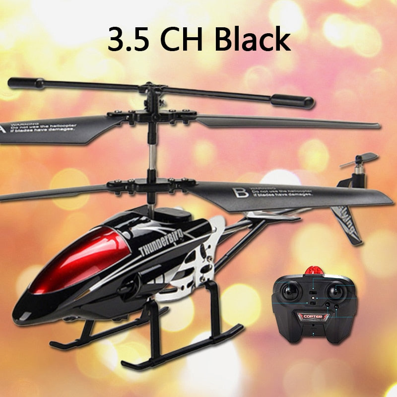 RC Helicopter 3.5 CH Radio Control Helicopter with LED Light Quadcopter Children Christmas Gifts Shatterproof Flying Toys Model