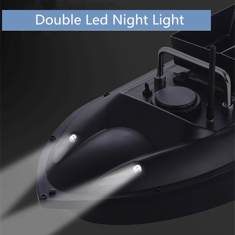 180minis life 500m Distance Double Hopper RC Fishing Bait boat With 3pcs 5200mah boat battery free car charger waterproof bag to