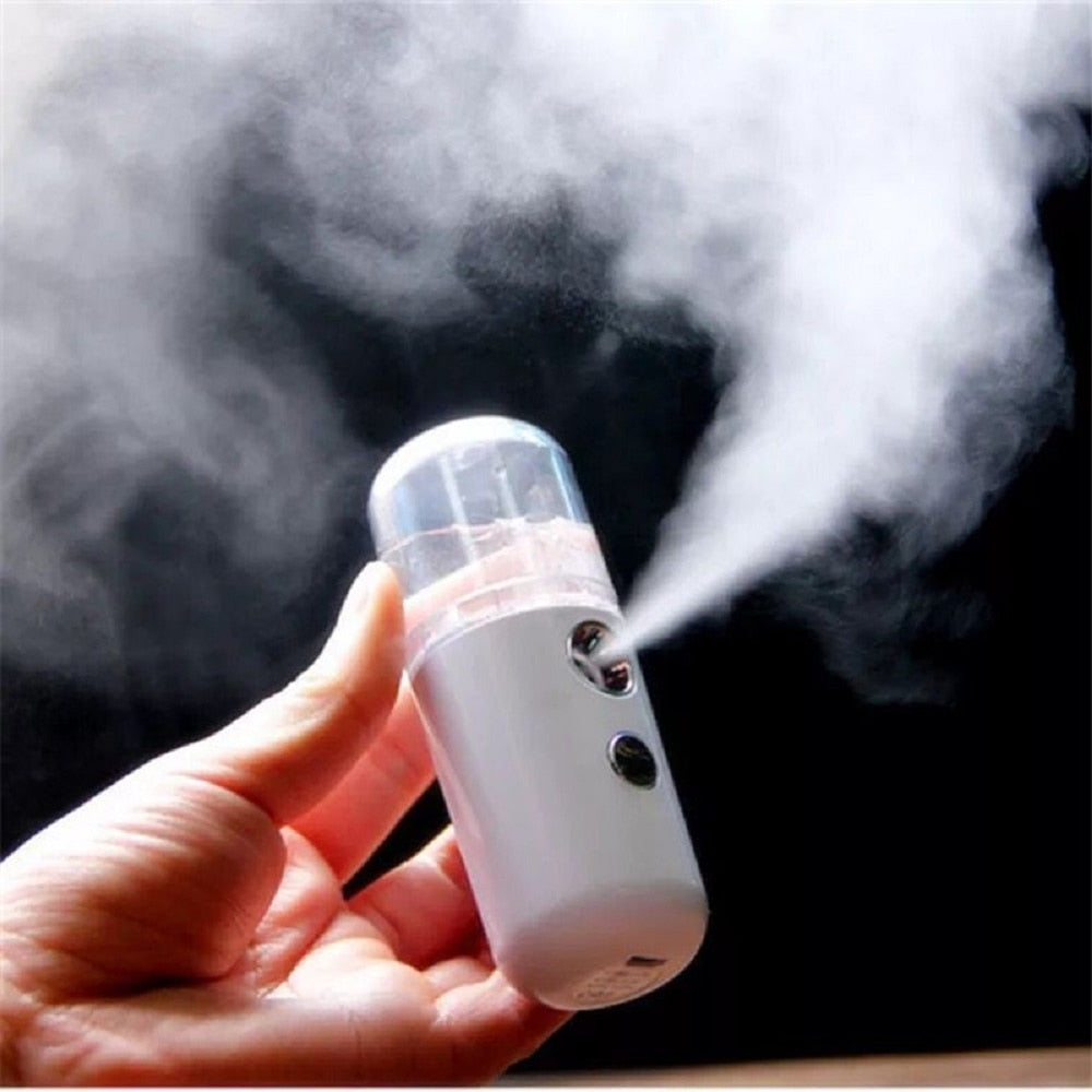 30ML Mini Nano Facial Sprayer Alcohol USB Nebulizer Face Steamer Humidifier Hydrating Anti-aging Women Beauty Skin Care Tools