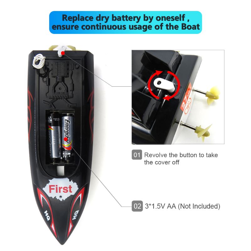 Flytec HQ2011-15C 10Km/H 27Mhz Mini Infrared Control Rc Boat Ship Toy for Kids Children Gift
