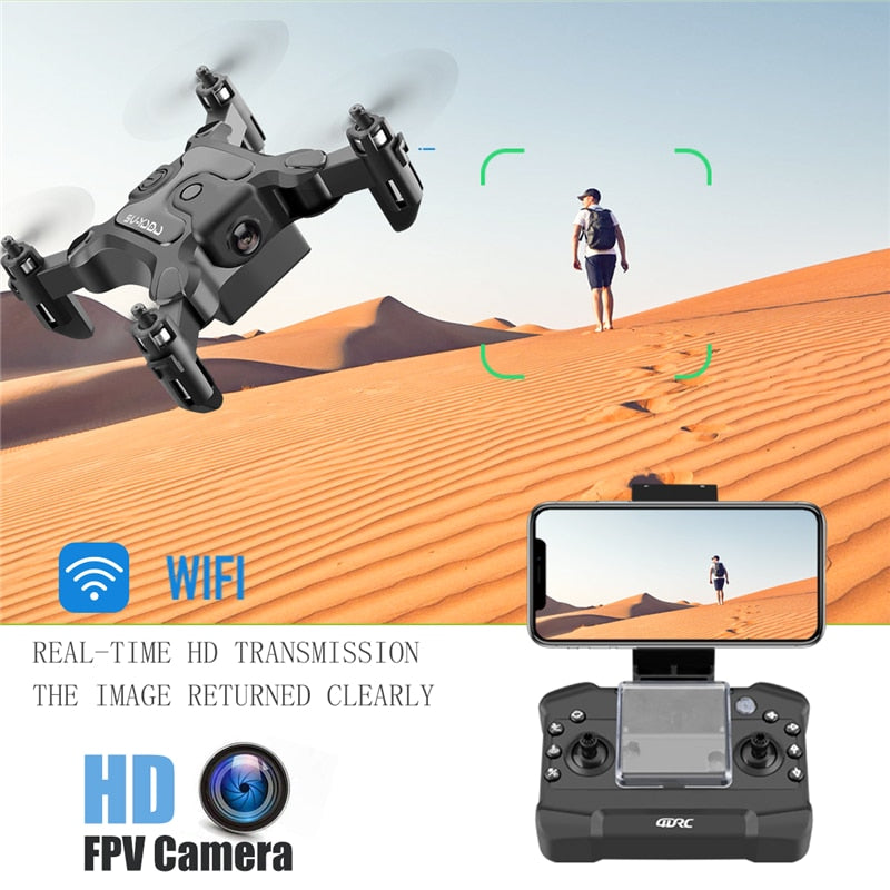 Mini RC Drone 4K HD Camera Professional Dron Remote Control Drone Helicopters Quadcopter Foldable Handy Drone Toys for Kids
