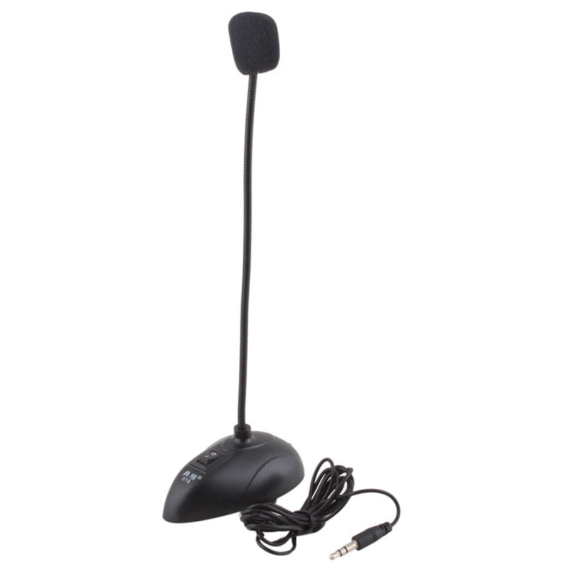 Promotion! Hot Sale New 3.5mm Mini Studio Speech Mic Microphone Stand for PC Desktop Notebook