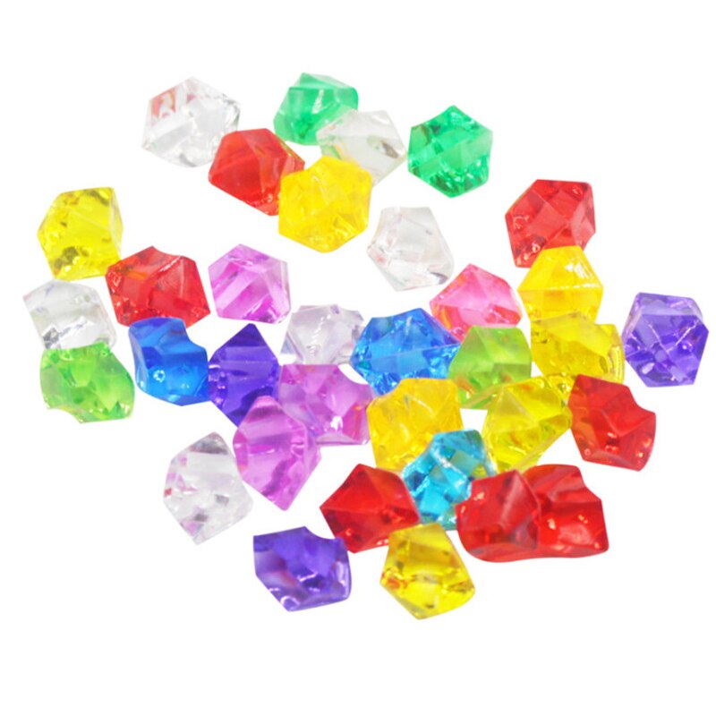 50PCS 14*11mm Acrylic Crystal Diamond Pawn Irregular Stone Chessman Game Pieces For Board Games Accessories 22 colors