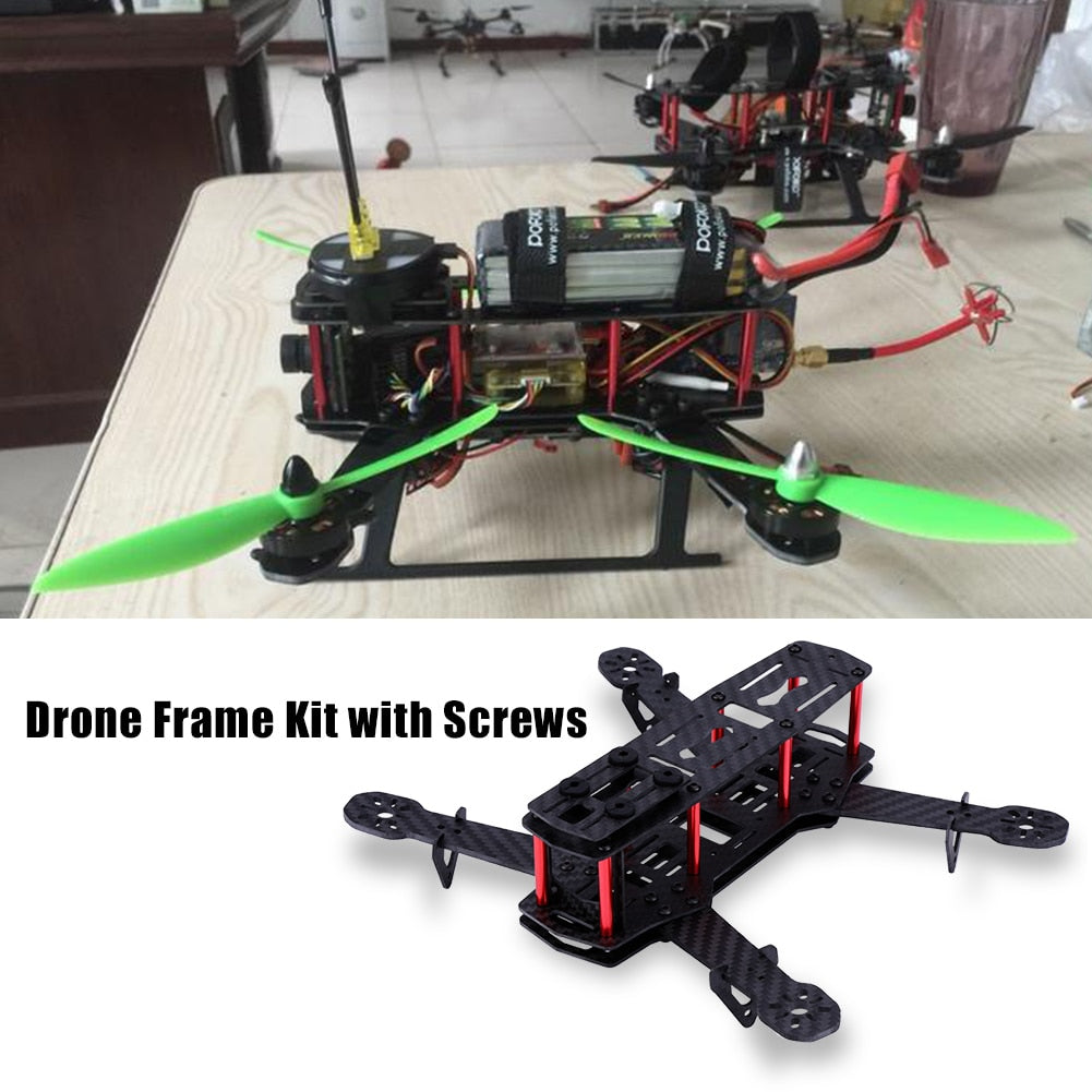 250mm Wheelbase Mini FPV Frame Kit Carbon Fiber CF Rack For DIY FPV Racing Drone Quadcopter 4/5/6 inch Propellers