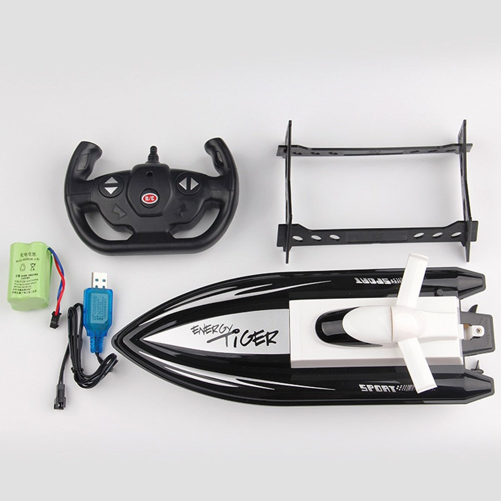 Fast RC Boat Mini 1:16 2.4ghz 4 Channels Dual Motor Remote Radio-controlled Boat 10km/h Speed RC Boats Boys Toys Dropshipping