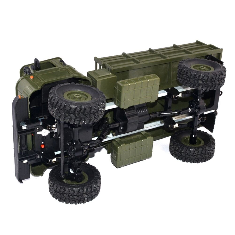 WPL B-24 1: 16 RTR 2.4G RC Crawler Truck Car Remote Control Kids Toy Car (ArmyGreen ) Racing Truck Army green LED ABS,Plastic